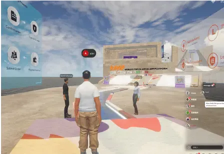 Metaverse exhibition hall